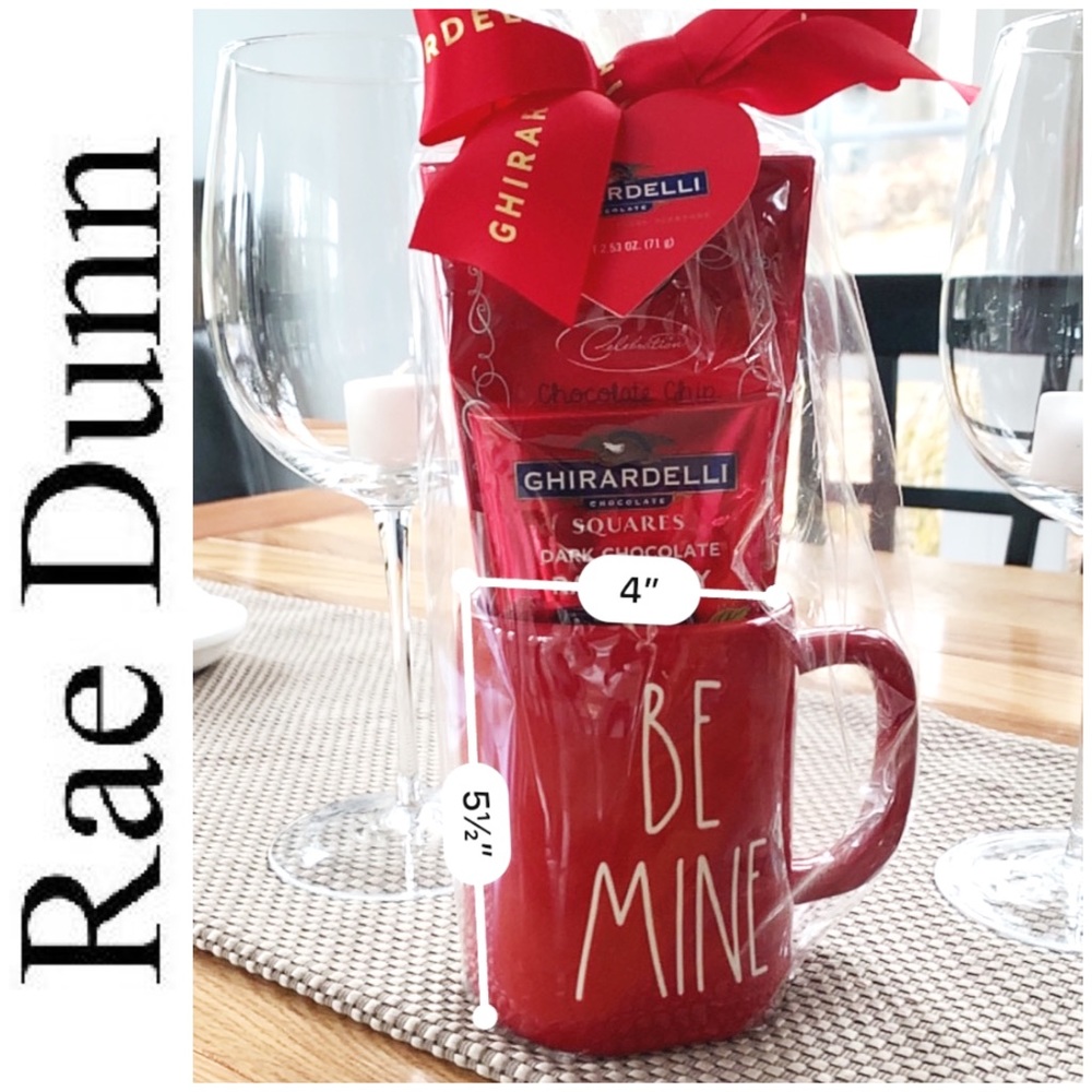 BRAND NEW Rae Dunn BE MINE mug set red - Picture 5 of 5
